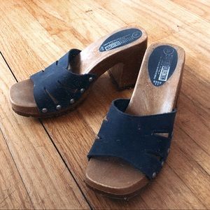 Italian Made Clog Mules, Genuine leather